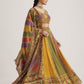 Rajwada Multicolor Organza Silk Printed Stitched lehenga For Women