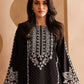 Rajwada Black Georgette Embroidered Semi-Stitched Kurta Set For Women