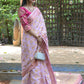 Rajwada Light Pink Woven Soft Silk Saree with Unstitched Blouse for Women