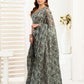 Rajwada Black Cotton Linen Zari Work Saree For Women