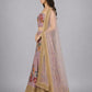 Lavender Silk Blend Embellished Lehenga
