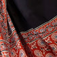 Rajwada Black And Red Silk Blend Printed Elegant Saree For Women