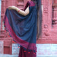 Rajwada Maroon Cotton  Saree  With Unstitched Blouse for Women