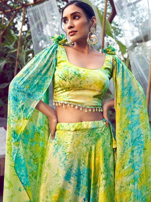 Rajwada - Multi Color Stitched Lehenga