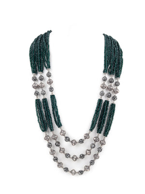 Rajwada Black Alloy Jewellery Set For Women