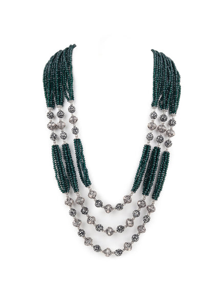 Rajwada Black Alloy Jewellery Set For Women