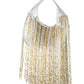 Rajwada Silver Suede Embellished Hand Bag For Women