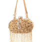 Rajwada Gold Tassels Embellished Clutch For Women