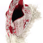 Rajwada Red Embroidered Potli Bag with Tassels For Women
