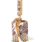 Rajwada Pink Structured Potli Bag with Tassels For Women