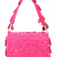 Rajwada Pink Tassels Embellished Clutch For Women