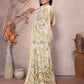 Rajwada Cream Georgette Printed Saree For Women