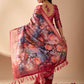 Rajwada Mutlicolor Silk Blend Printed Saree For Women