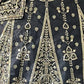 Rajwada Black Silk Blend Embroidered Semi-Stitched lehenga For Women