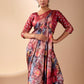 Rajwada Mutlicolor Silk Blend Printed Saree For Women