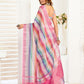 Rajwada Multicolour Cotton Linen Zari Work Saree For Women