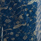 Rajwada Blue Georgette Peacock Motifs Saree For Women