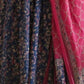 Rajwada Navy Blue Rayon Printed Stitched Kurta Set For Women