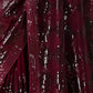 Rajwada Wine Georgette Embroidered Elegant Saree For Women