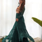 Rajwada Green Georgette Embroidered Stitched Gown For Women