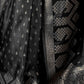 Rajwada Black Satin Woven Saree With Unstitched Blouse For Women
