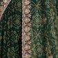 Rajwada Green Georgette Printed Saree For Women