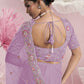 Rajwada Lavender Net Embellished Elegant Saree For Women