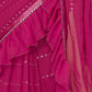 Rajwada Pink Georgette Embellished Saree For Women