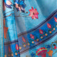 Rajwada Blue Silk Blend Printed Saree For Women