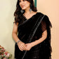 Rajwada Black Georgette Embellished Saree For Women