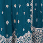 Rajwada Teal Georgette Embroidered Semi-Stitched lehenga For Women
