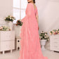 Rajwada Pink Georgette Embellished Saree For Women