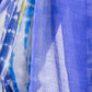 Rajwada Blue Cotton Linen Zari Work Saree For Women