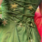 Rajwada Green Silk Blend Embroidered Stitched Kurta Set For Women