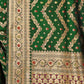 Rajwada Green Woven Banasari Silk Saree With Unstitched Blouse for Women