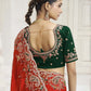 Rajwada Red Satin Embroidered Saree For Women