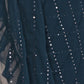 Rajwada Teal Blue Georgette Embellished Saree For Women