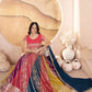Rajwada Multicolor Georgette Embroidered Semi-Stitched lehenga For Women