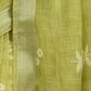 Rajwada Olive Cotton Linen Zari Work Saree For Women