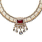 Rajwada Off White Alloy Embellished Jewellery Set For Women