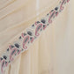Rajwada Off White Silk Blend Embroidered Solid Saree For Women