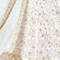 Rajwada White Silk Blend Embroidered Semi-Stitched Lehenga For Women