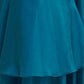 Rajwada Blue Organza Solid Ready To Wear Saree With Stitched Blouse For Women