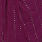 Rajwada Purple Georgette Embellished Saree For Women