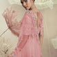 Rajwada Pink Net Embellished Elegant Saree For Women