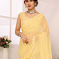 Rajwada Yellow Georgette Embellished Saree For Women