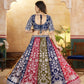 Rajwada Multicolor Georgette Embroidered Semi-Stitched lehenga For Women