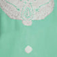 Rajwada Green Organza Embroidered Semi-Stitched Kurta Set For Women