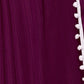 Rajwada Purple Georgette Plain Saree For Women