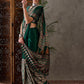 Rajwada Green Silk Blend Printed Elegant Saree For Women